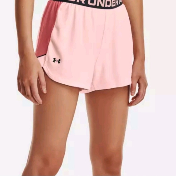 Under Armour Rosewater Pink Gym Shorts - Picture 1 of 6